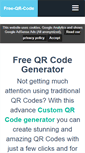 Mobile Screenshot of free-qr-code.net