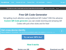 Tablet Screenshot of free-qr-code.net